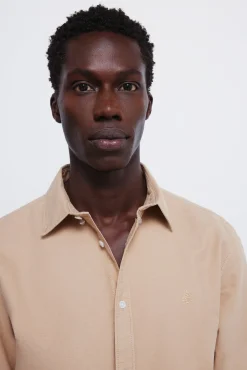 Springfield Camisas-Peça oxford tingida castanho