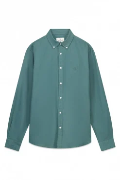 Springfield Camisas-Peça oxford tingida verde