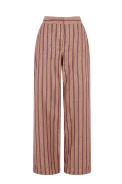 Hoss Intropia Calças-Phoebe. Calça riscas Roxo