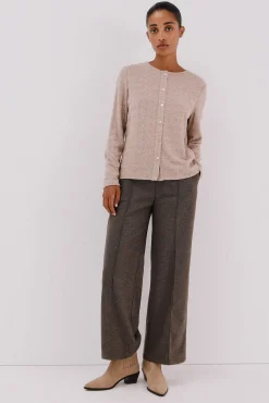 Cortefiel Camisolas-pied-de-poule Ecru