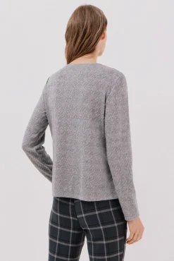 Cortefiel Camisolas-pied-de-poule Cinzento