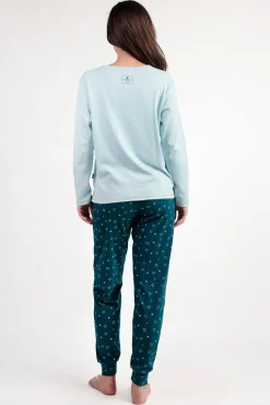 Admas Pijamas-Pijama A Night´S Quest para Mulher SANTORO GORJUSS azul