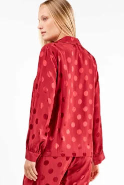 Gisela Pijamas-Pijama camiseiro castanho