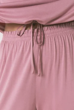 Women'secret Pijamas-Pijama Capri de viscose com soft touch rosa