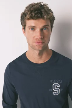 Women'secret Pijamas-Pijama comprido, 100% algodão, xadrez cinzento