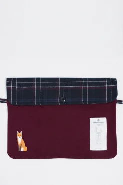 Springfield Pijamas-Pijama comprido com calça fannel xadrez grená estampado