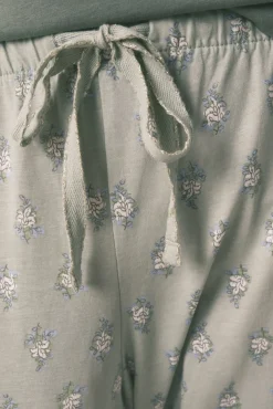 Women'secret Pijamas-Pijama comprido com calças e floral estampado