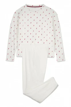 Women'secret Pijamas-Pijama comprido com flores bege