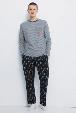 Springfield Pijamas-Pijama comprido do Scooby Doo azul