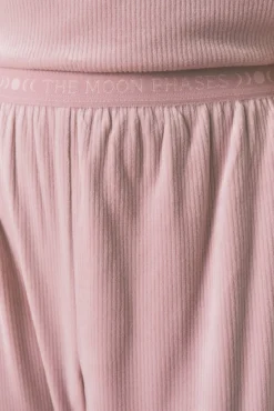 Women'secret Pijamas-Pijama comprido em veludo suave rosa