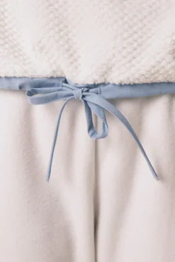 Women'secret Pijamas-Pijama comprido longo jacquard polar bege