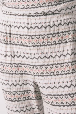 Women'secret Pijamas-Pijama comprido malha quente suave sanefas Mickey branco