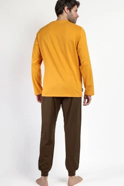 Admas Pijamas-Pijama comprido Mandalorian 100% algodão para homem estampado