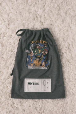 Women'secret Pijamas-Pijama comprido masculino 100% algodão X Men cinzento