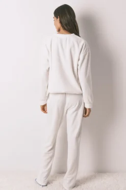 Women'secret Pijamas-Pijama comprido mousse polar do Snoopy bege