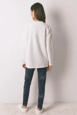 Women'secret Pijamas-Pijama comprido polar estampado 
