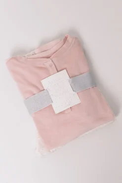 Women'secret Pijamas-Pijama comprido polar suave rosa