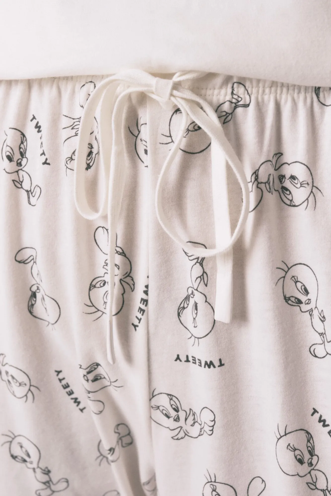 Women'secret Pijamas-Pijama comprido Tweety Bird 100% algodão bege