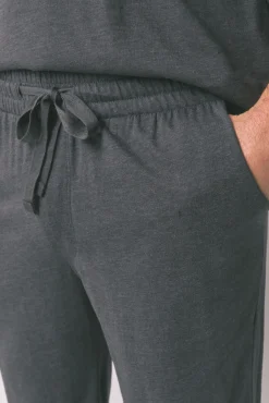 Women'secret Pijamas-Pijama largo de algodão do Batman cinza cinzento