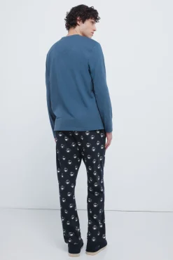 Springfield Pijamas-Pijama longo da Vila Sésamo azul