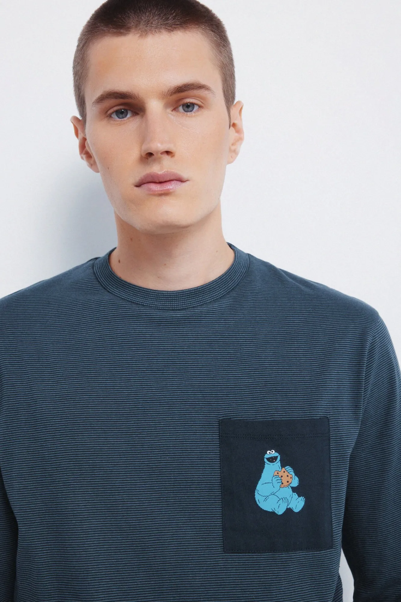 Springfield Pijamas-Pijama longo do Cookie Monster azul