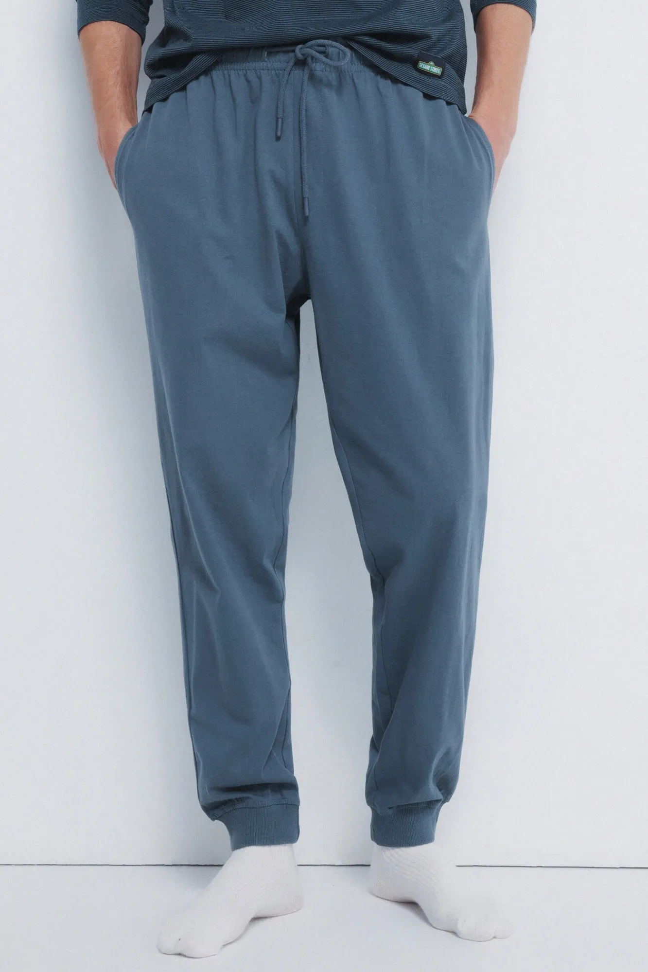 Springfield Pijamas-Pijama longo do Cookie Monster azul