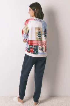 Women'secret Pijamas-Pijama polar estampado