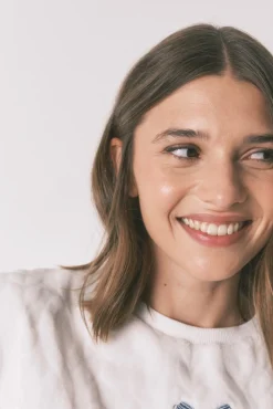 Women'secret Pijamas-Pijama polar branco pijama comprido e macio bege