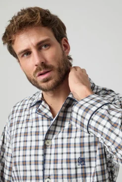 Kiff-Kiff Pijamas-Pijama xadrez Kiff Kiff Viyela estampado