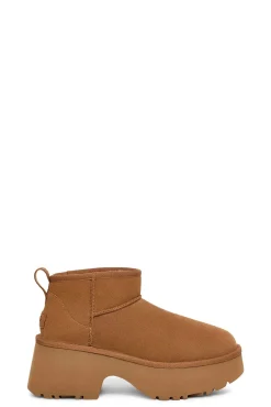 Ugg Saltos|Botas-Plataforma Ultra Mini Clássica Castanho