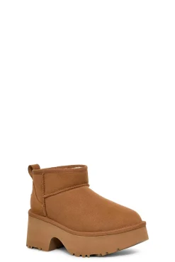 Ugg Saltos|Botas-Plataforma Ultra Mini Clássica Castanho