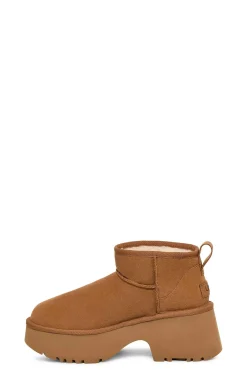 Ugg Saltos|Botas-Plataforma Ultra Mini Clássica Castanho