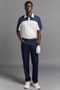 Pedro del Hierro Polos|Desporto-Pólo de golfe contrastante Azul
