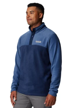 Columbia Camisolas-polar para homem Steens Mountain™ II com zíper e meio fecho azul