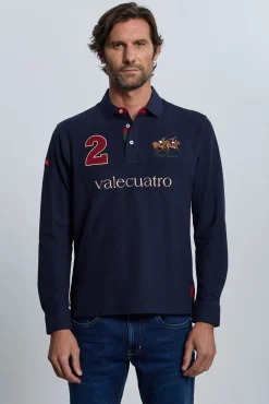 Valecuatro Polos-Polo marinho modelo cavalo Azul