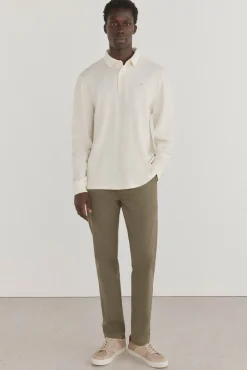 Pedro del Hierro Polos-Polo básico de manga comprida Ecru