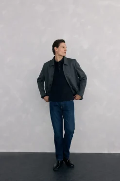 Pedro del Hierro Polos-Polo básico manga comprida Preto