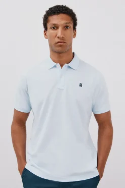 Cortefiel Polos-Polo básico piqué Azul