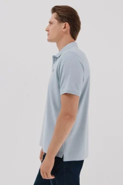 Cortefiel Polos-Polo básico piqué Azul