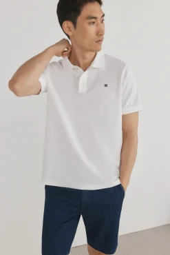 Pedro del Hierro Polos-Polo básico piqué Ecru
