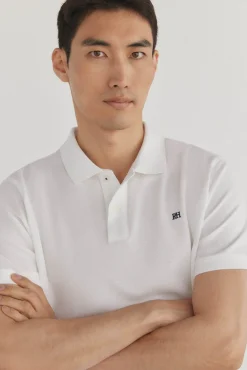Pedro del Hierro Polos-Polo básico piqué Ecru