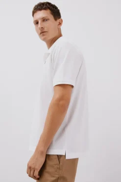 Cortefiel Polos-Polo básico piqué Branco