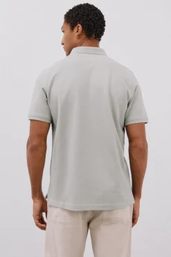 Cortefiel Polos-Polo básico piqué Verde