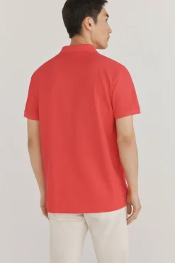 Pedro del Hierro Polos-Polo básico piqué Vermelho