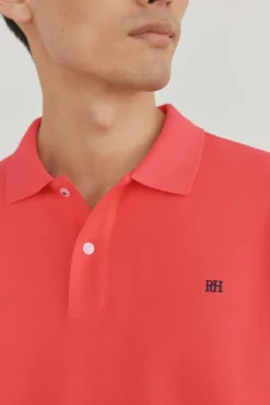 Pedro del Hierro Polos-Polo básico piqué Vermelho