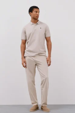 Cortefiel Polos-Polo básico piqué Tostado