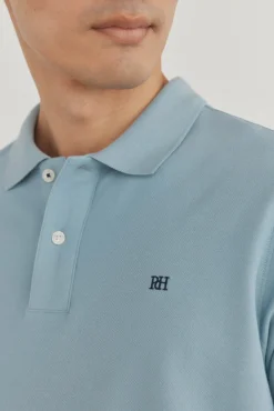 Pedro del Hierro Polos-Polo básico regular em piqué Azul