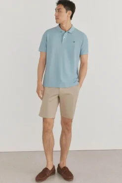 Pedro del Hierro Polos-Polo básico regular em piqué Azul