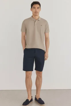 Pedro del Hierro Polos-Polo básico regular em piqué Beige