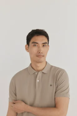 Pedro del Hierro Polos-Polo básico regular em piqué Beige